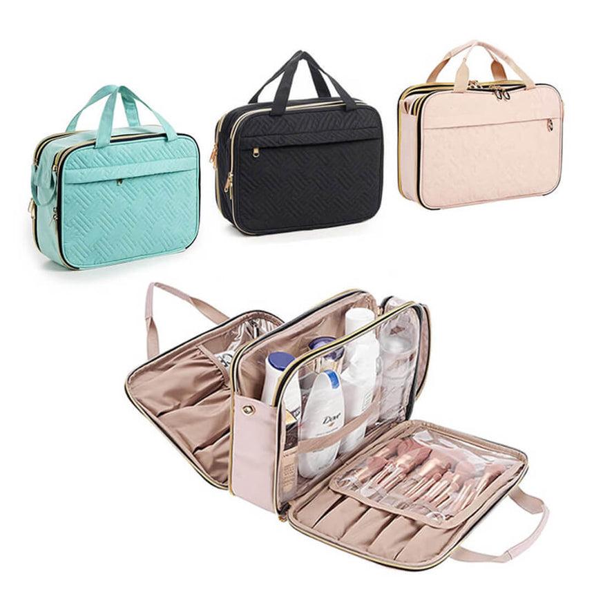 Large makeup & toiletry organizer with multi-pocket