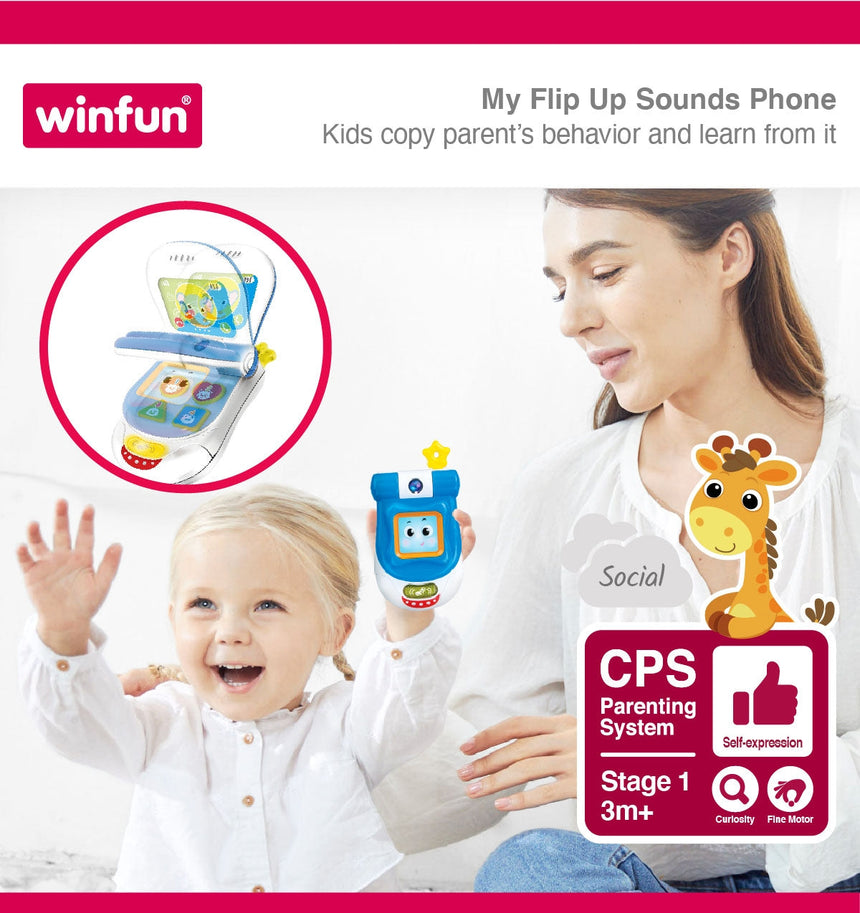 My Flip Up Sounds Phone Toddler's Toys My Flip Up Sounds Phone My Flip Up Sounds Phone WinFun