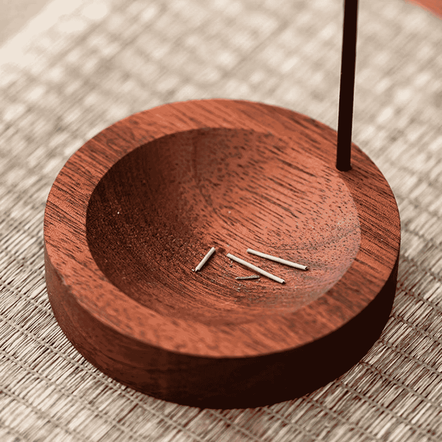 Cercle Wood Incense Holder