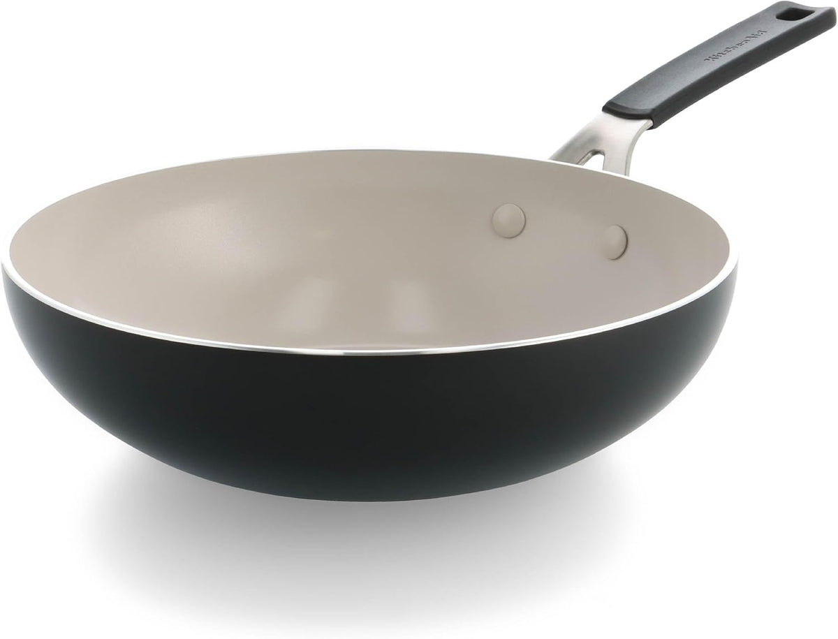 Non-Stick Aluminum Wok Pan 28cm Wok Pan Non-Stick Aluminum Wok Pan 28cm Non-Stick Aluminum Wok Pan 28cm KitchenAid