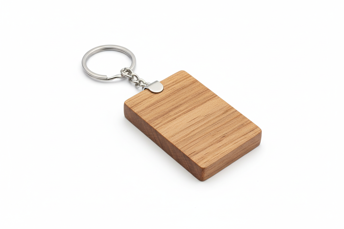 wood sublimation keychain