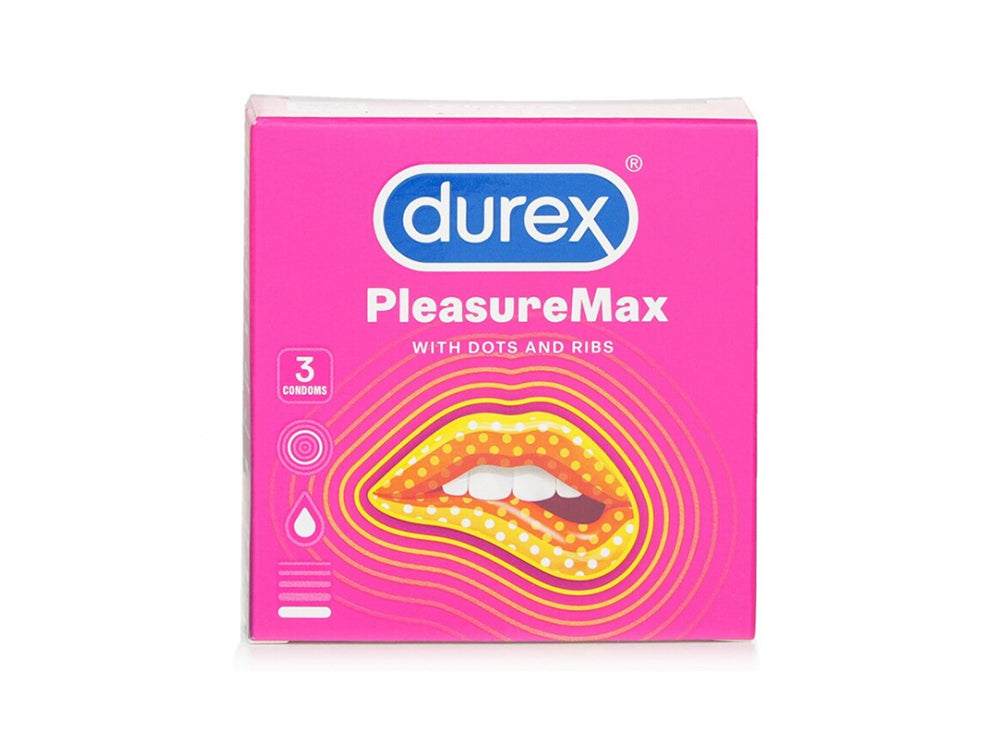 Durex Pleasuremax Dots And Ribs Condoms 3 Pieces