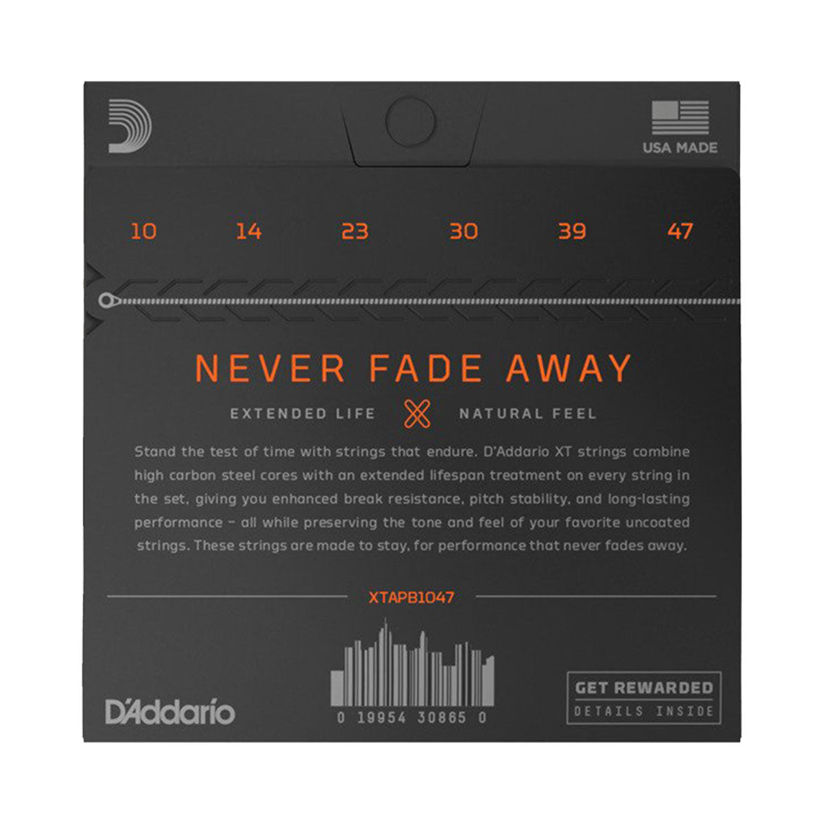 D’Addario XTAPB1047 Coated Extra Light Acoustic Guitar Strings