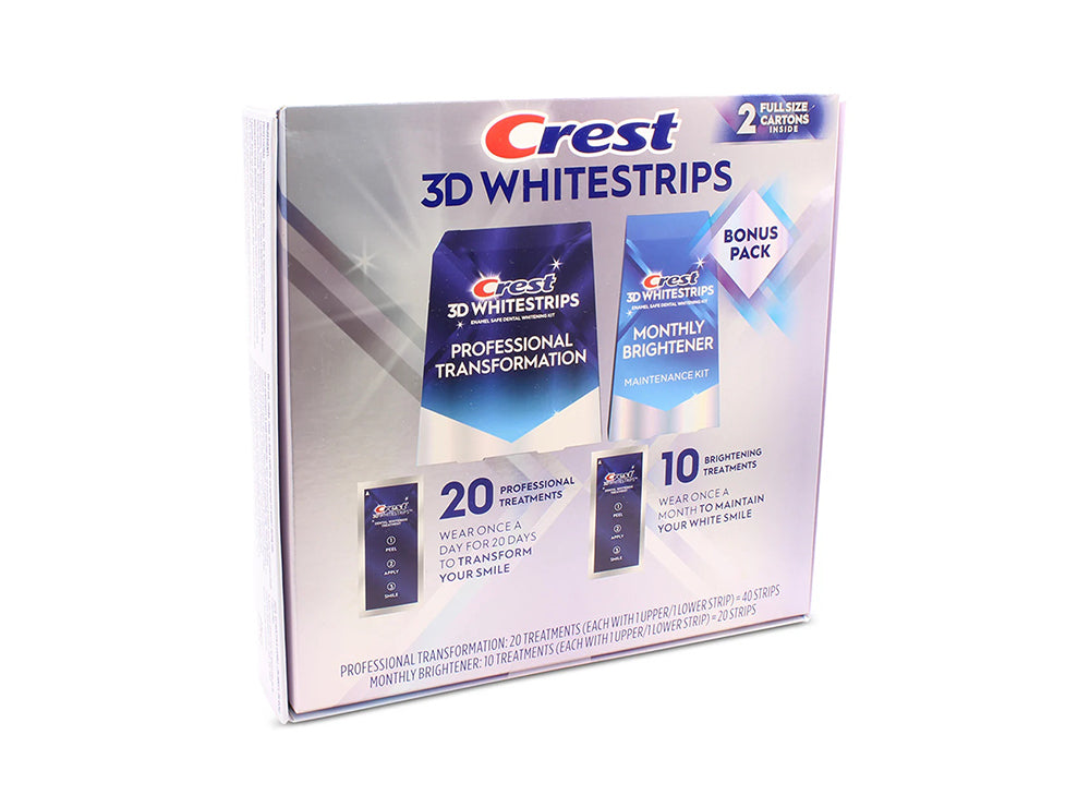 Crest 3D White Strips Treatment & Brightening 60 Pieces