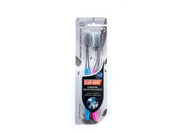 Cleo Dent Tooth Brush Charcoal Thin Bristles Duo Pack
