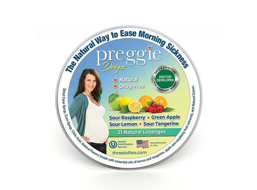 Preggie Pop Drops For Morning Sickness 4 Flavors 21 Pieces