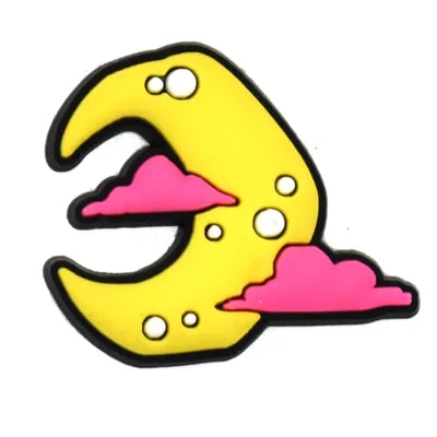 Yellow Moon Crescent Halloween Jibbitz Croc Charms -  Crocs