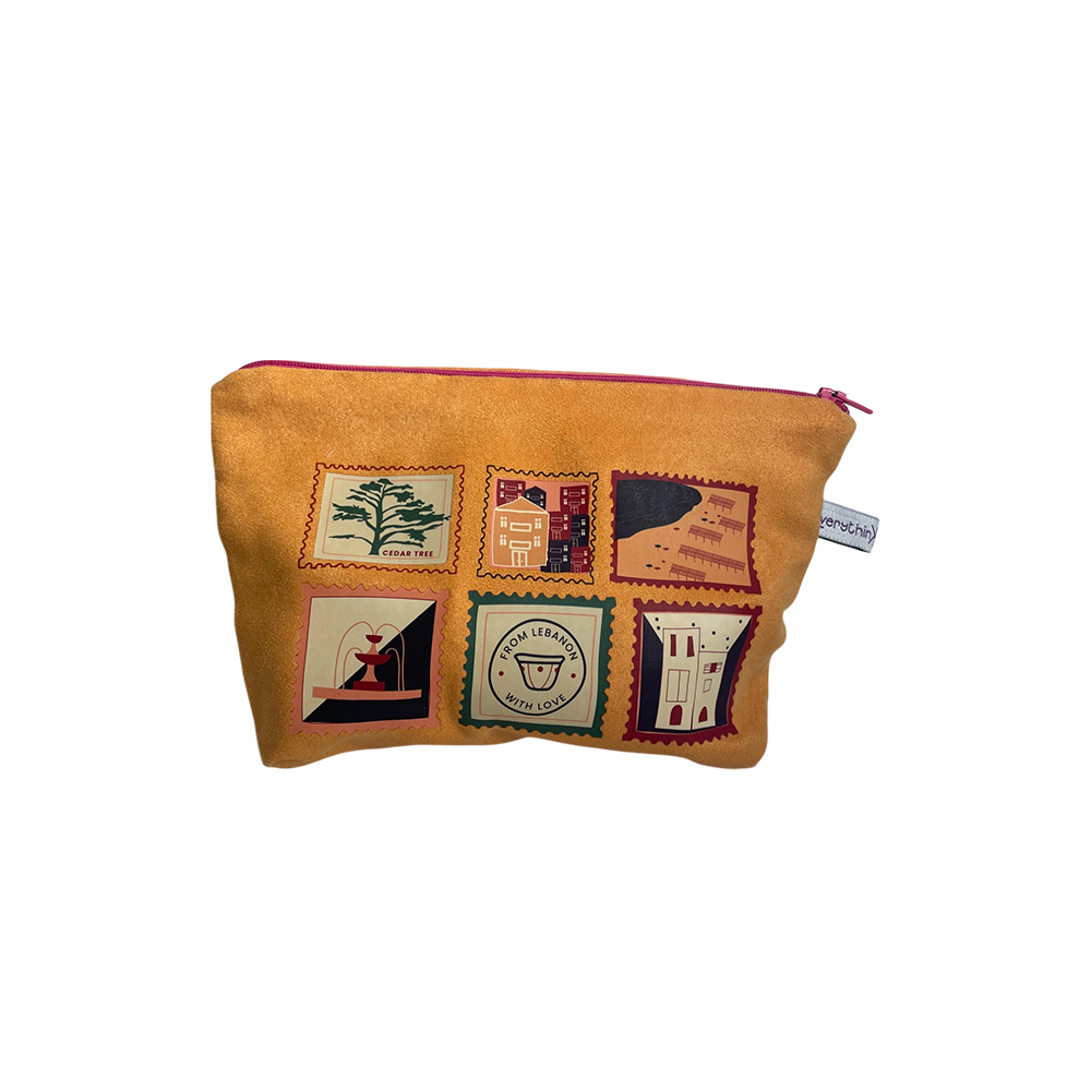 Small Pouch Lebanese Stamps
