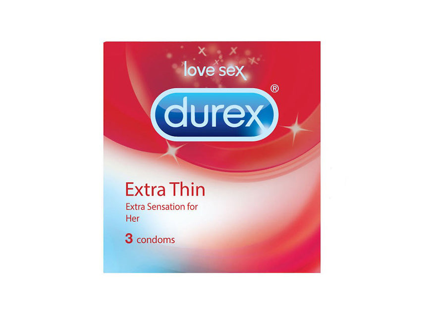 Durex Extra Thin Extra Sensation Condoms 3 Pcs