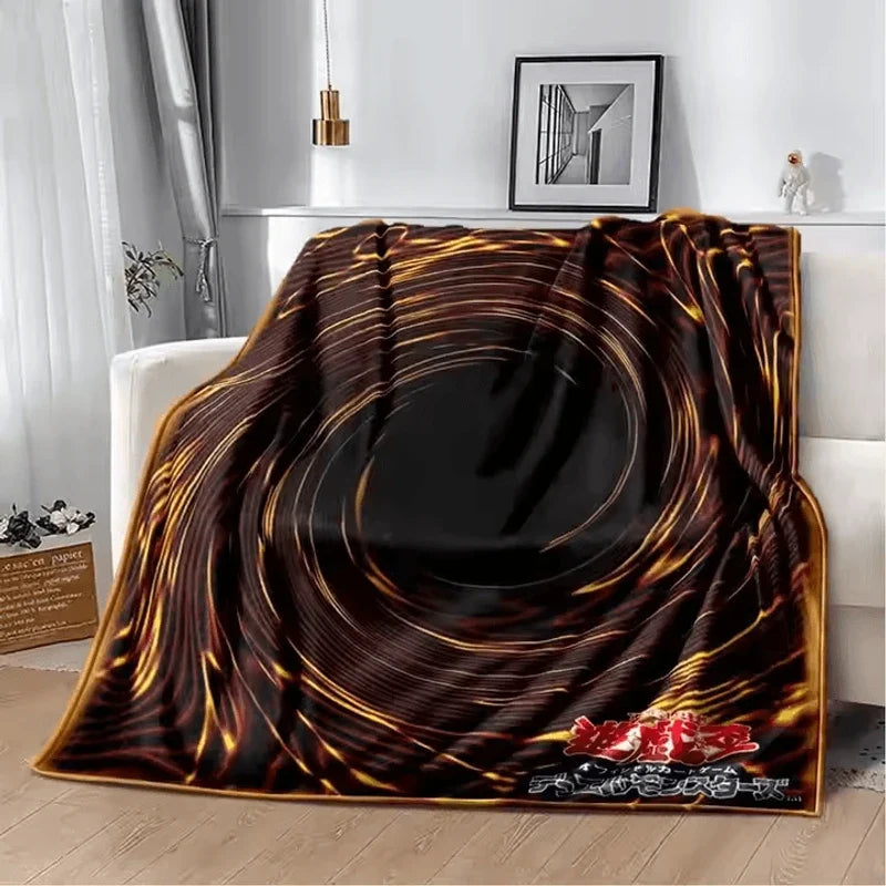 Yu-Gi-Oh! Card Shaped Large Flannel Blanket Size 1.5m By 2m
