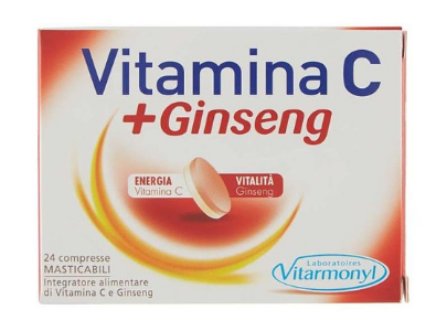 Vitarmonyl Vitamin C & Ginseng Chewables 24 Chewables
