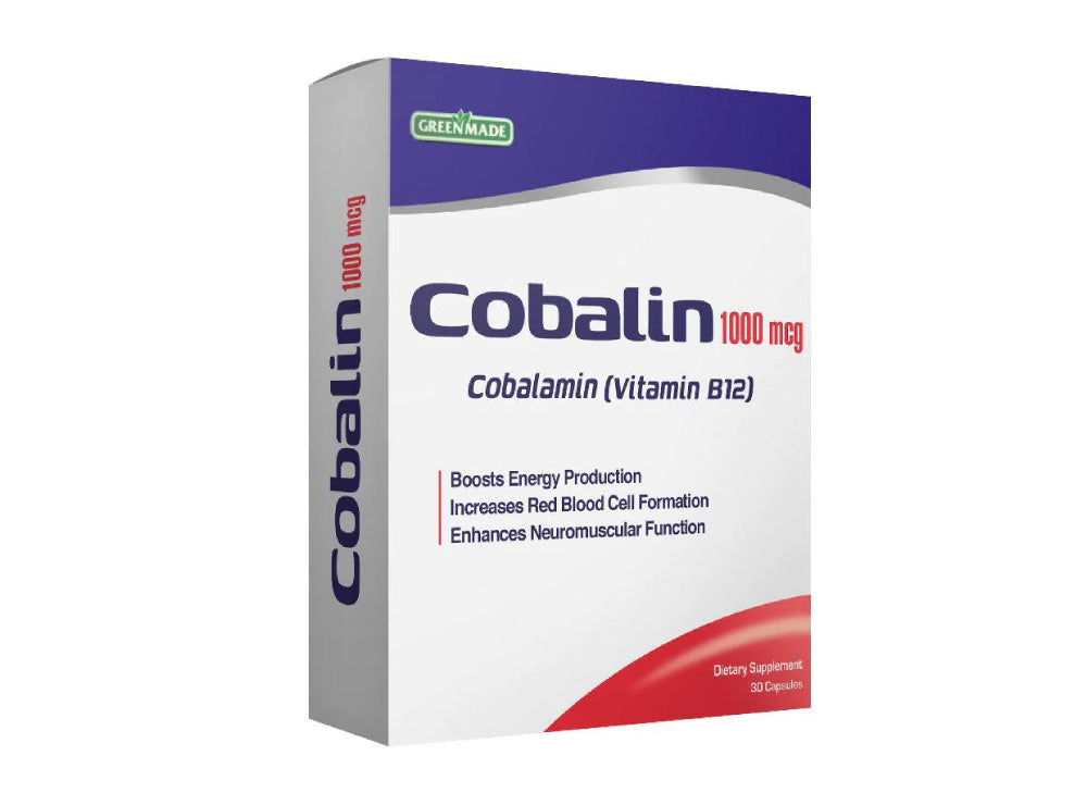 Green Made Cobalin 1000mcg 30 Capsules